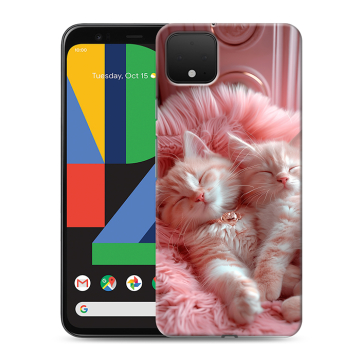 Силиконовый чехол на Google Pixel 4 XL с принтом котята котики Силиконовый чехол на Google Pixel 4 XL с принтом котята котики