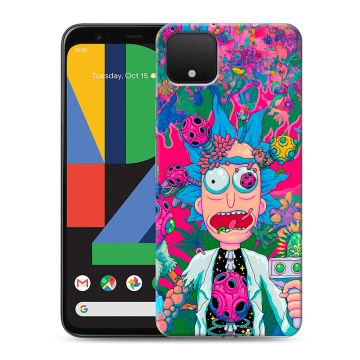 Силиконовый чехол на Google Pixel 4 XL с принтом Рик и Морти Rick Morty Силиконовый чехол на Google Pixel 4 XL с принтом Рик и Морти Rick Morty