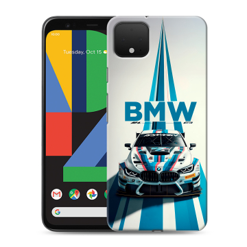 Силиконовый чехол на Google Pixel 4 XL с принтом БМВ BMW Силиконовый чехол на Google Pixel 4 XL с принтом БМВ BMW