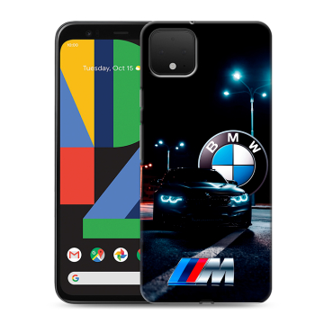 Силиконовый чехол на Google Pixel 4 XL с принтом БМВ BMW Силиконовый чехол на Google Pixel 4 XL с принтом БМВ BMW