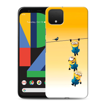 Силиконовый чехол на Google Pixel 4 XL с принтом Миньоны Силиконовый чехол на Google Pixel 4 XL с принтом Миньоны