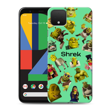 Силиконовый чехол на Google Pixel 4 XL с принтом Шрек Shrek