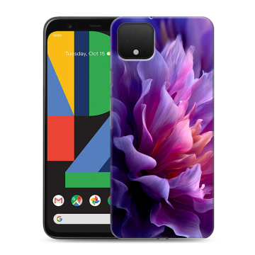 Силиконовый чехол на Google Pixel 4 XL с принтом женский цветы