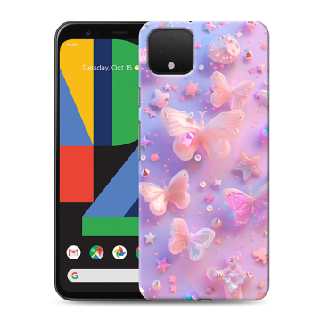 Силиконовый чехол на Google Pixel 4 XL с принтом Бабочки Силиконовый чехол на Google Pixel 4 XL с принтом Бабочки