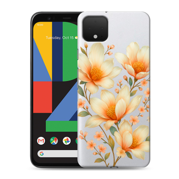 Силиконовый чехол на Google Pixel 4 XL с принтом Цветы