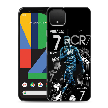 Силиконовый чехол на Google Pixel 4 XL с принтом Реал Роналдо Силиконовый чехол на Google Pixel 4 XL с принтом Реал Роналдо