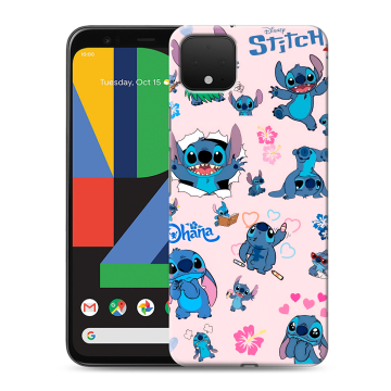 Силиконовый чехол на Google Pixel 4 XL с принтом Лило и Стич