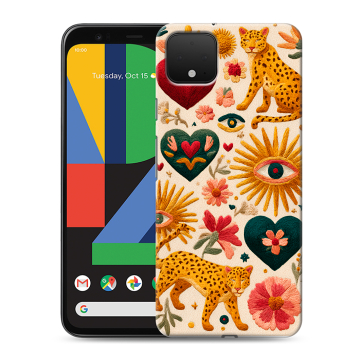 Силиконовый чехол на Google Pixel 4 XL с принтом Модный принт