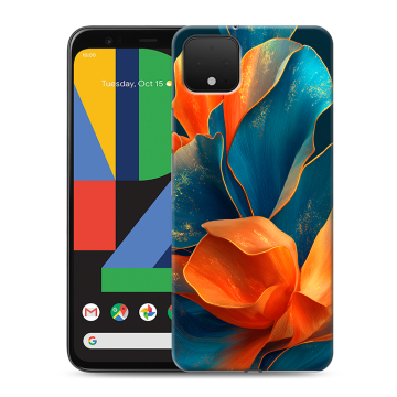 Силиконовый чехол на Google Pixel 4 XL с принтом Цветы