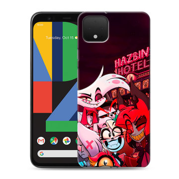 Силиконовый чехол на Google Pixel 4 XL с принтом Hazbin Hotel Отель Хазбин Силиконовый чехол на Google Pixel 4 XL с принтом Hazbin Hotel Отель Хазбин
