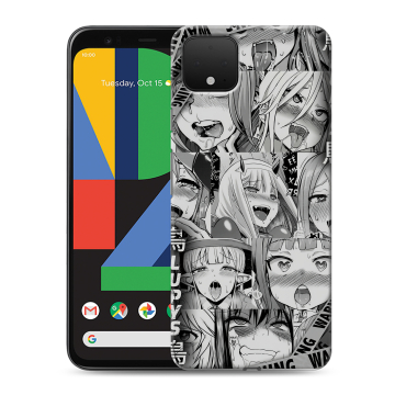 Силиконовый чехол на Google Pixel 4 XL с принтом Ahegao Ахегао Аниме