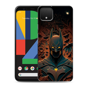 Силиконовый чехол на Google Pixel 4 XL с принтом Batman Бэтмен