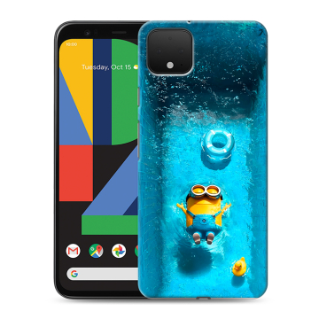 Силиконовый чехол на Google Pixel 4 XL с принтом Миньоны Силиконовый чехол на Google Pixel 4 XL с принтом Миньоны