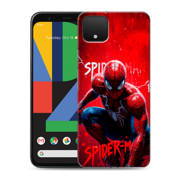 Силиконовый чехол на Google Pixel 4 XL с принтом Spiderman Человек паук Силиконовый чехол на Google Pixel 4 XL с принтом Spiderman Человек паук