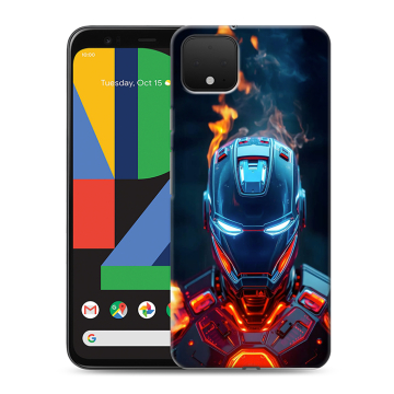 Силиконовый чехол на Google Pixel 4 XL с принтом IronMan Железный человек