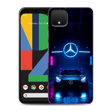Силиконовый чехол на Google Pixel 4 XL с принтом Mercedes Мерседес