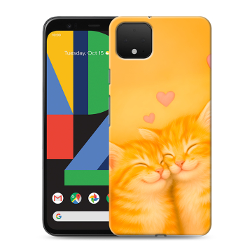 Силиконовый чехол на Google Pixel 4 XL с принтом Милые котята Силиконовый чехол на Google Pixel 4 XL с принтом Милые котята