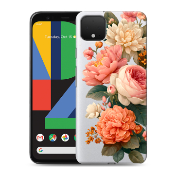 Силиконовый чехол на Google Pixel 4 XL с принтом цветы