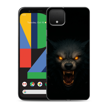 Силиконовый чехол на Google Pixel 4 XL с принтом Волк