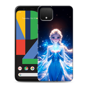 Силиконовый чехол на Google Pixel 4 XL с принтом Холодное сердце Frozen