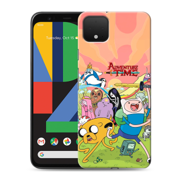 Силиконовый чехол на Google Pixel 4 XL с принтом Adventure time Время приключений