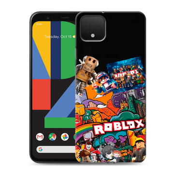 Силиконовый чехол на Google Pixel 4 XL с принтом Roblox Роблокс