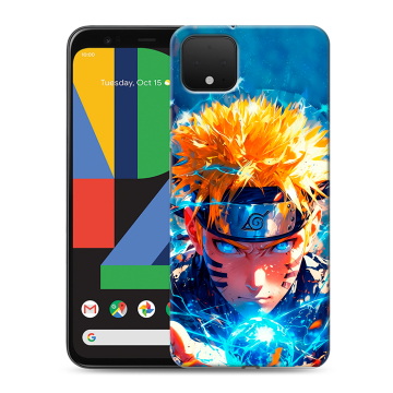 Силиконовый чехол на Google Pixel 4 XL с принтом Аниме Наруто Naruto