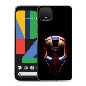 Силиконовый чехол на Google Pixel 4 XL с принтом IronMan Железный человек