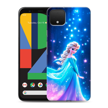 Силиконовый чехол на Google Pixel 4 XL с принтом Холодное сердце Frozen