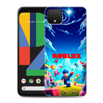 Силиконовый чехол на Google Pixel 4 XL с принтом Roblox Роблокс
