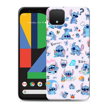 Силиконовый чехол на Google Pixel 4 XL с принтом Лило и Стич Силиконовый чехол на Google Pixel 4 XL с принтом Лило и Стич