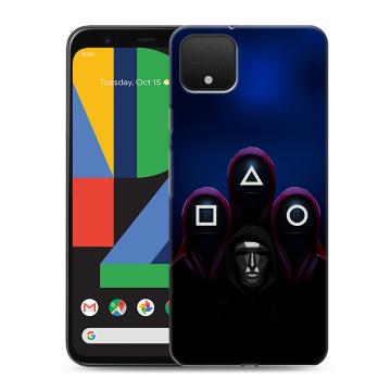 Силиконовый чехол на Google Pixel 4 XL с принтом Игра Кальмара