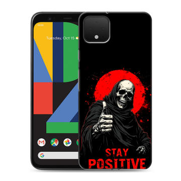 Силиконовый чехол на Google Pixel 4 XL с принтом смешной скелет