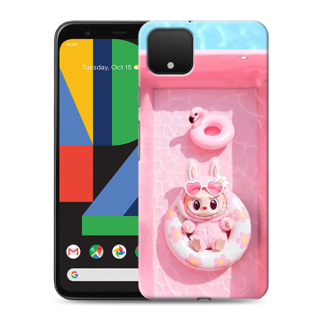Силиконовый чехол на Google Pixel 4 XL с принтом Labubu Лабубу