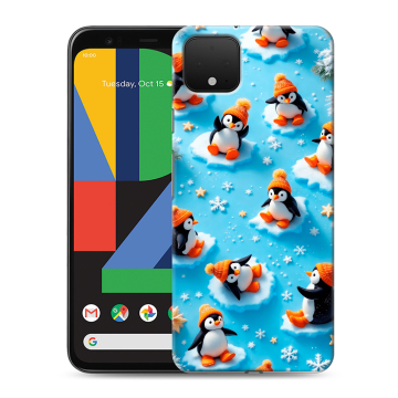 Силиконовый чехол на Google Pixel 4 XL с принтом Новый год