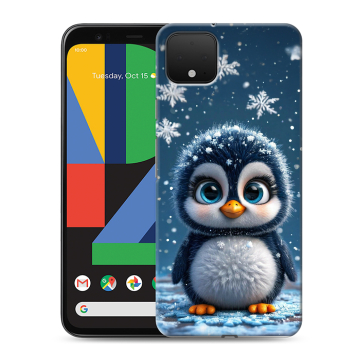 Силиконовый чехол на Google Pixel 4 XL с принтом Новый год