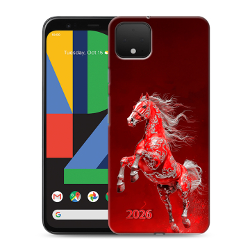 Силиконовый чехол на Google Pixel 4 XL с принтом Новый год