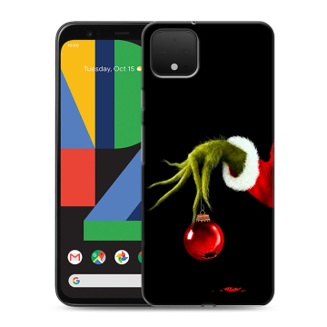 Силиконовый чехол на Google Pixel 4 XL с принтом Новый год Гринч