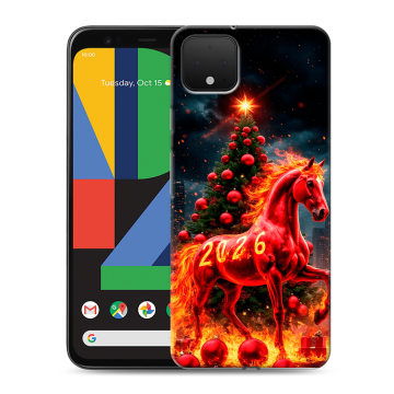 Силиконовый чехол на Google Pixel 4 XL с принтом Новый год