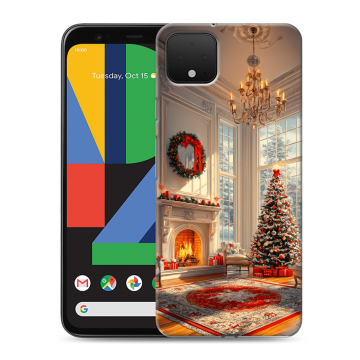 Силиконовый чехол на Google Pixel 4 XL с принтом Новый год