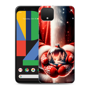 Силиконовый чехол на Google Pixel 4 XL с принтом Новый год