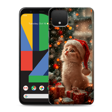 Силиконовый чехол на Google Pixel 4 XL с принтом Новый год