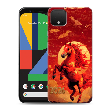 Силиконовый чехол на Google Pixel 4 XL с принтом Новый год