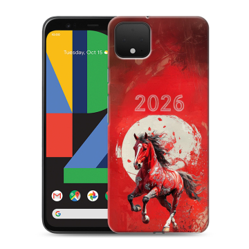 Силиконовый чехол на Google Pixel 4 XL с принтом Новый год