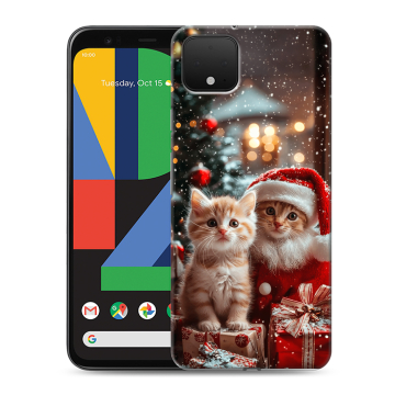 Силиконовый чехол на Google Pixel 4 XL с принтом Новый год