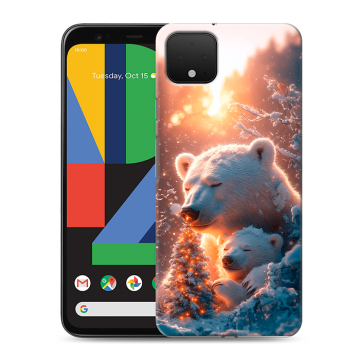 Силиконовый чехол на Google Pixel 4 XL с принтом Новый год