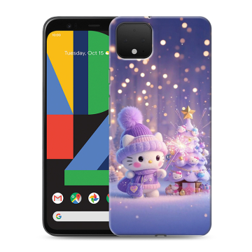 Силиконовый чехол на Google Pixel 4 XL с принтом Новый год