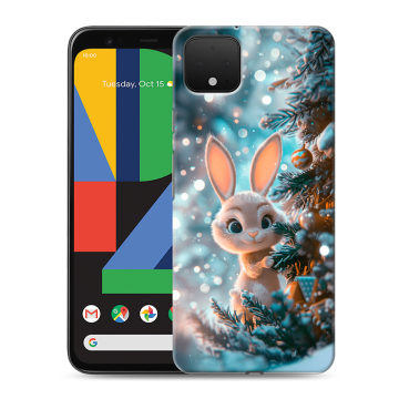 Силиконовый чехол на Google Pixel 4 XL с принтом Новый год