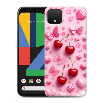 Силиконовый чехол на Google Pixel 4 XL с принтом для девочек