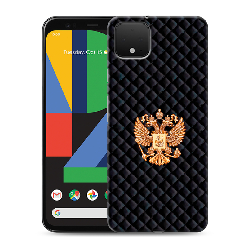 Силиконовый чехол на Google Pixel 4 XL с принтом Герб России принт Силиконовый чехол на Google Pixel 4 XL с принтом Герб России принт
